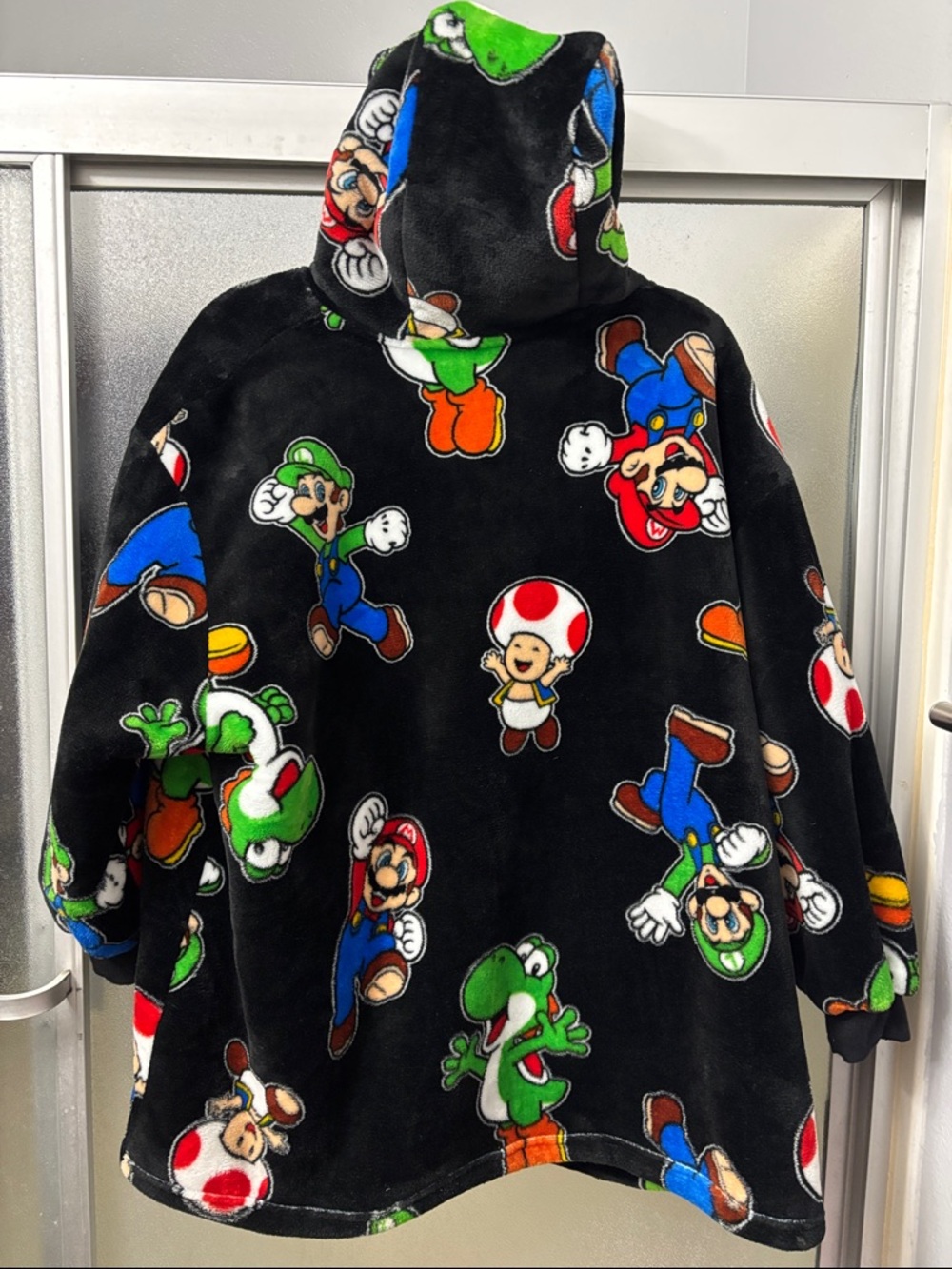 The Wayy Big Hoodie Nintendo Super Mario Kids Oversized Hoodie- OS - Picture 4 of 6